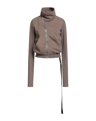 DRKSHDW by RICK OWENS Sweatshirt Khaki 100% Baumwolle