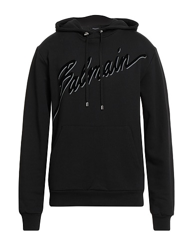 BALMAIN Hooded sweatshirt Black 100% Cotton