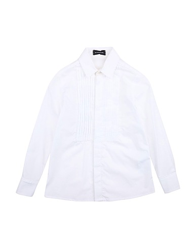 MONNALISA Solid colour shirt White 100% Cotton