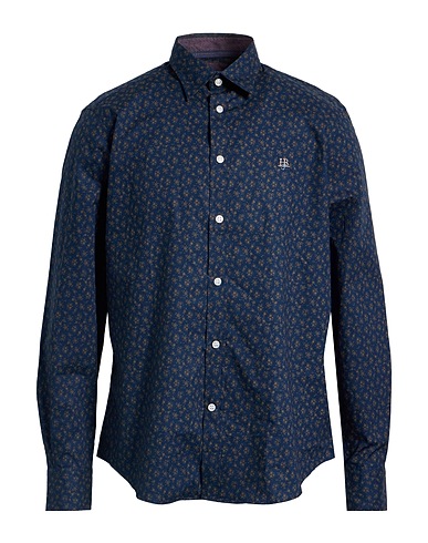 HARMONT & BLAINE Camicia fantasia JEANS Blu notte 100% Cotone