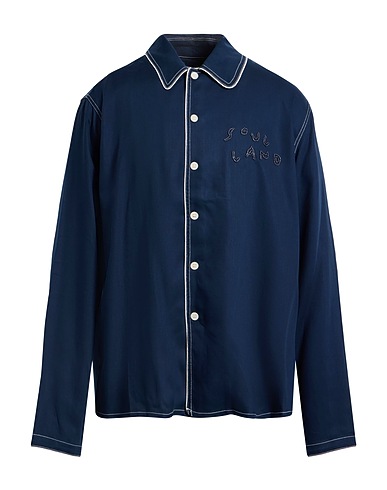 SOULLAND Shirts Navy blue 100% Tencel™