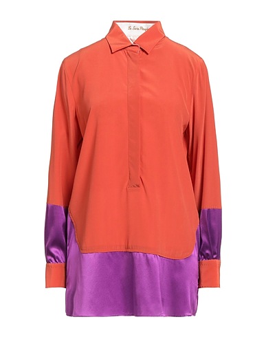 LE SARTE PETTEGOLE Top Orange 93% Silk, 7% Elastane