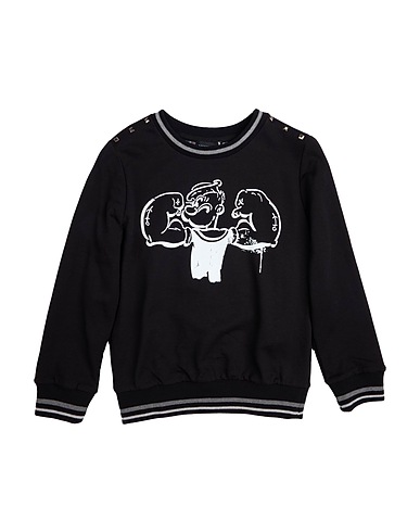 MONNALISA Sweatshirt Black 100% Cotton