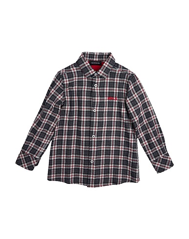 MONNALISA Patterned shirt Grey 50% Cotton, 50% Polyester