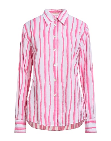 MASSIMO ALBA Striped shirt Fuchsia 100% Cotton