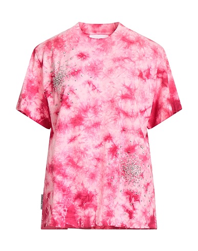 DES_PHEMMES T-Shirt Rosa 95% Baumwolle, 5% Elastan, Glas, Metall, Polyester