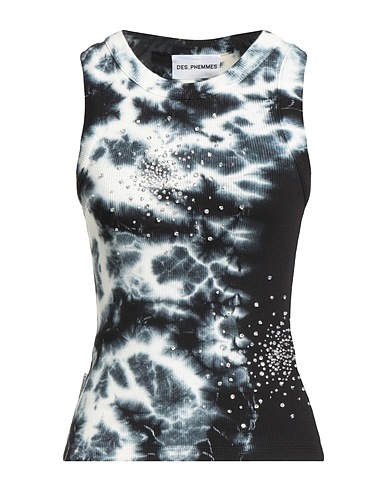 DES_PHEMMES Vest 98% Cotton, 2% Elastane, Glass, Metal, Polyester
