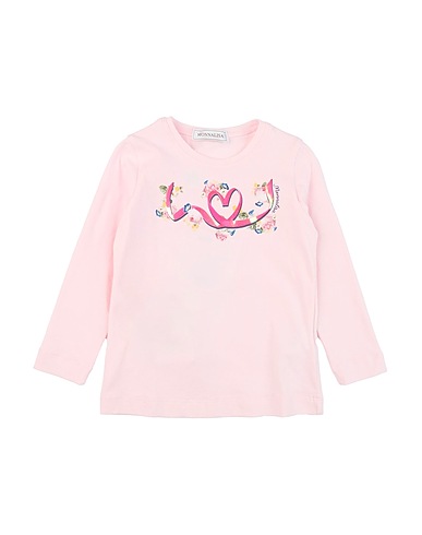 MONNALISA T-shirt Pink 93% Cotton, 7% Elastane