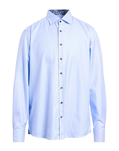 STENSTRÖMS Patterned shirt Azure 100% Cotton