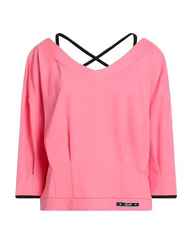 LIU •JO Sweatshirt Pink 82% Viscose, 13% Polyamide, 5% Elastane