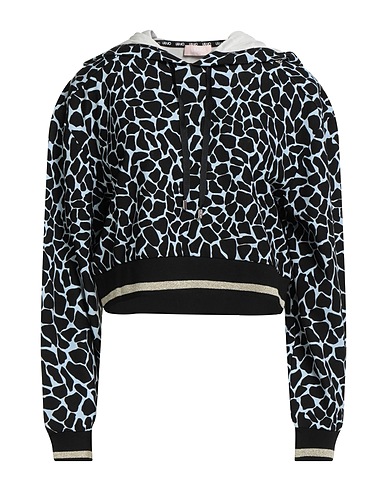 LIU •JO Hooded track jacket  Black 82% Viscose, 13% Polyamide, 5% Elastane