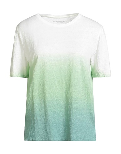 MAJESTIC FILATURES T-Shirt Grün 50% Baumwolle, 50% Leinen