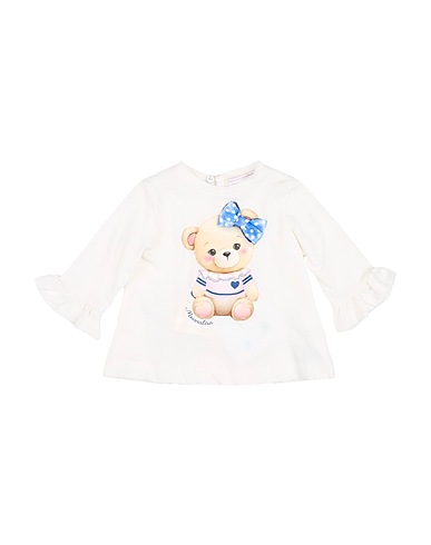 MONNALISA T-shirt White 100% Cotton