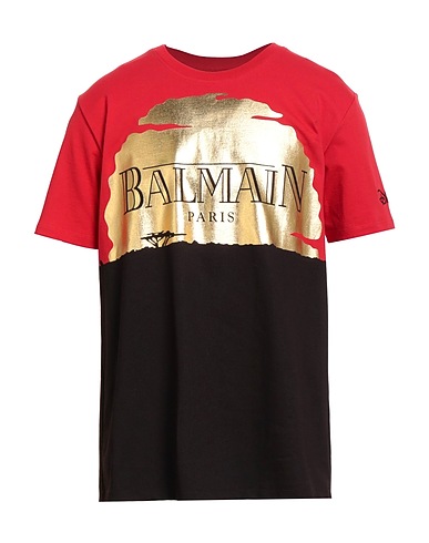 BALMAIN Camiseta DISNEY X BALMAIN: THE LION KING Rojo 100% Algodón