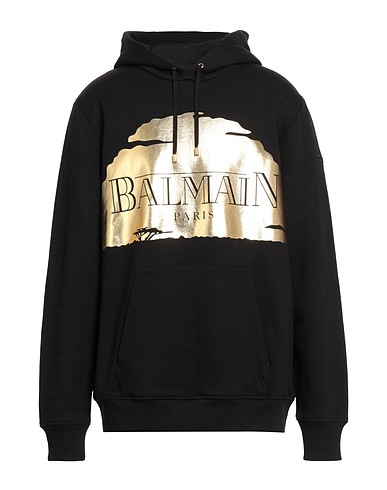 BALMAIN Hooded sweatshirt DISNEY X BALMAIN: THE LION KING Black 100% Cotton