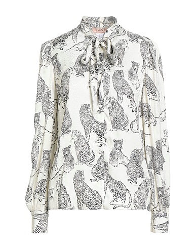 TWINSET Patterned shirts & blouses Cream 100% Viscose