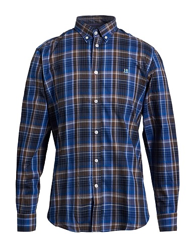 HARMONT & BLAINE Checked shirt JEANS Blue 100% Cotton