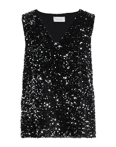 SOUVENIR Top Nero 100% Poliestere