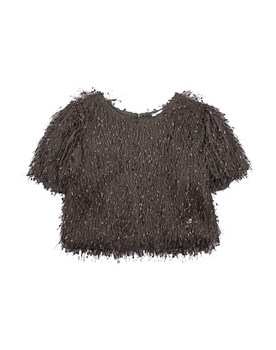 MONNALISA Top Charcoal 100% Polyester, Polyamide