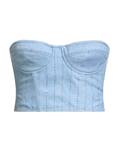 DES_PHEMMES Top Celeste 41% Lana, 28% Poliestere, 16% Poliammide, 15% Viscosa