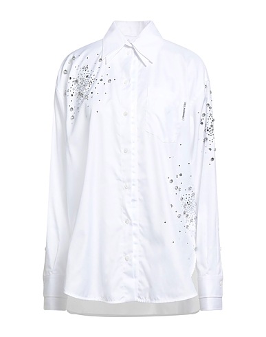 DES_PHEMMES Shirts White 100% Cotton