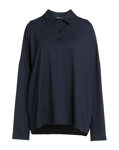 FABIANA FILIPPI Polo shirt Midnight blue 100% Cotton, Viscose