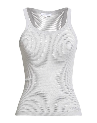 PATRIZIA PEPE 탑 라이트 그레이 63% 비스코스, 37% 폴리아미드