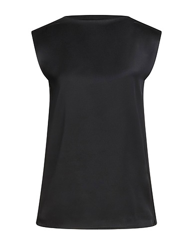 JIL SANDER Top Black 83% Viscose, 17% Silk