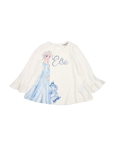 MONNALISA T-shirt DISNEY White 100% Cotton