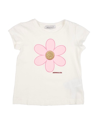 MONNALISA T-shirt White 93% Cotton, 7% Elastane