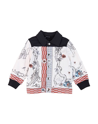 MONNALISA Patterned shirt Off white 100% Cotton