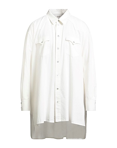 CELINE Solid colour shirt White 100% Cotton