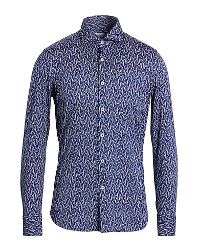 SONRISA Patterned shirt Midnight blue 100% Cotton