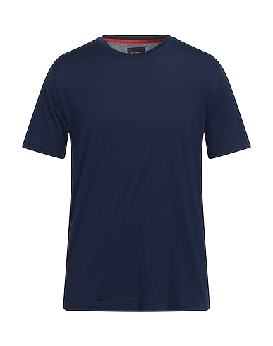 KITON Basic T-Shirt Navy blue 100% Cotton