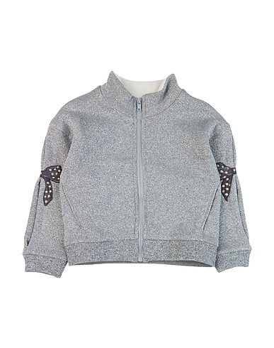 MONNALISA Sweatshirt Grey 65% Cotton, 35% Polyamide
