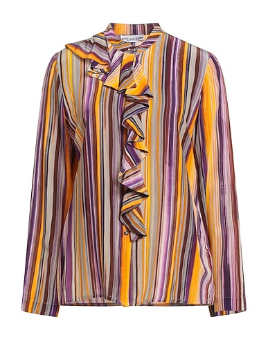 ATTIC AND BARN Striped shirt Marigold 68% Viscose, 32% Silk