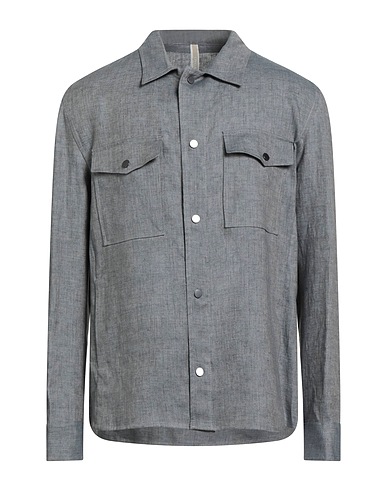 BRIGLIA 1949 Linen shirt Grey 100% Linen