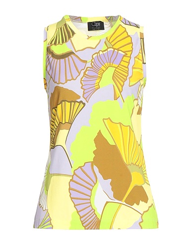 CLIPS Top TRICOT Yellow 96% Viscose, 4% Elastane