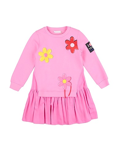 MONNALISA Dress Pink 75% Cotton, 25% Polyester