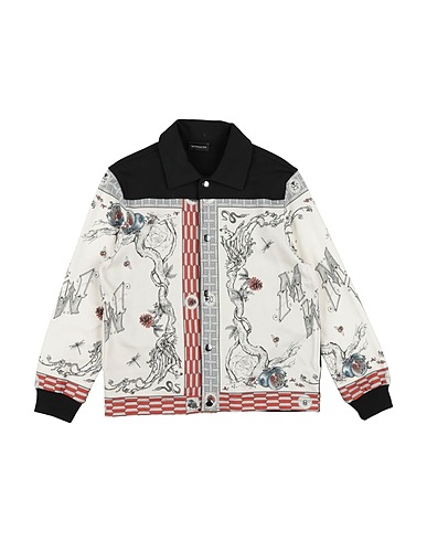 MONNALISA Patterned shirt Off white 100% Cotton