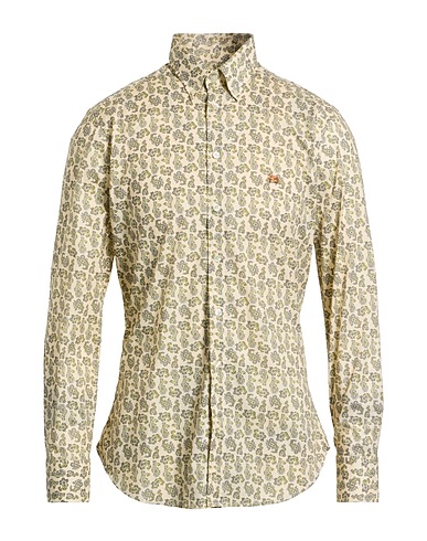 ETRO Patterned shirt Ivory 96% Cotton, 4% Elastane