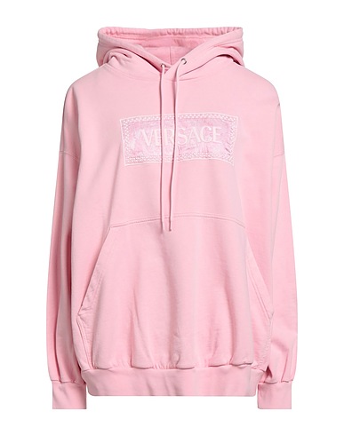 VERSACE Hooded track jacket  Pink 100% Cotton