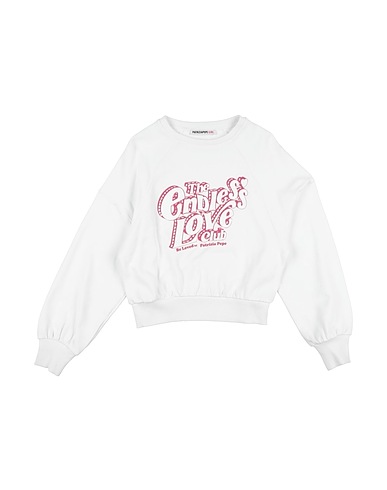 PATRIZIA PEPE TOPWEAR GIRL White 100% Cotton, Elastane