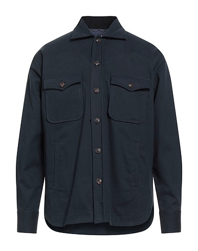 TINTORIA MATTEI 954 Camicia tinta unita Blu navy 100% Cotone