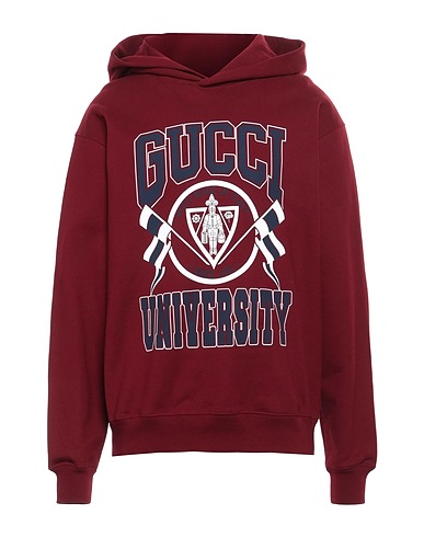 GUCCI Hooded track jacket  Burgundy 100% Cotton