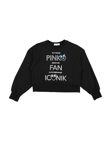 PINKO UP Sweatshirt Black 94% Cotton, 6% Elastane
