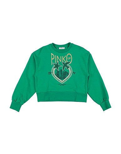 PINKO UP Felpa Verde 94% Cotone, 6% Elastan