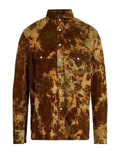 ARPÈGE HERITAGE Hemd mit Muster Braun 100% Baumwolle