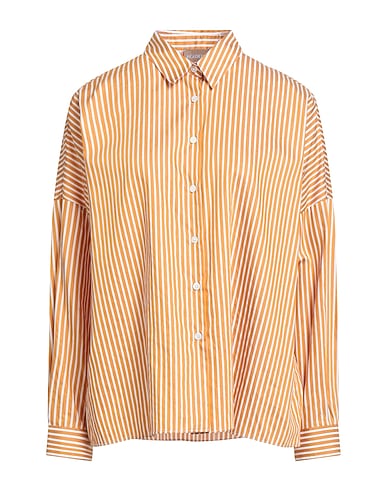 ACADEMIA Camicia a righe Giallo ocra 100% Cotone