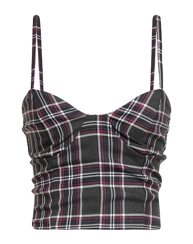 REBEL QUEEN by LIU •JO Top Charcoal 68% Polyester, 29% Viscose, 3% Elastane